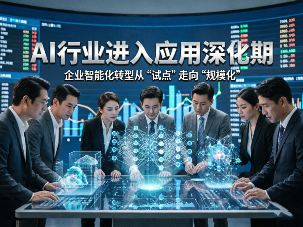 AI行业进入应用深化期，企业智能化转型从“试点”走向“规模化”