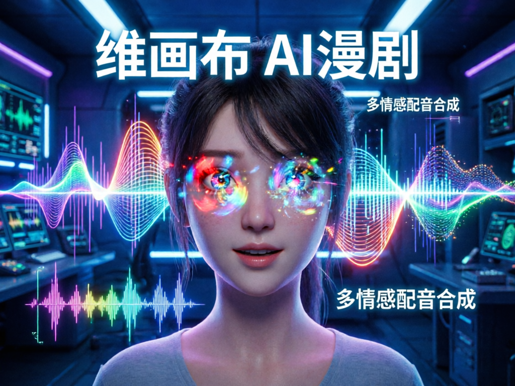 升维画布推出多情感配音合成，AI漫剧工具让角色“声”动起来