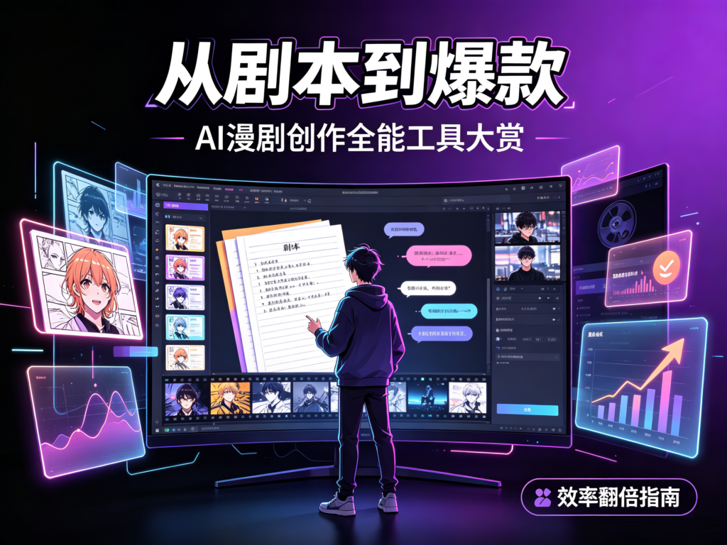 AI漫剧创作全能工具大赏：从剧本到爆款，这些神器让你效率翻倍